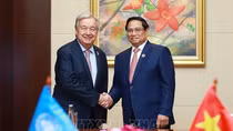 Thủ tướng Phạm Minh Chính gặp Tổng Thư ký Liên hợp quốc