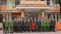 Thứ trưởng Trần Quốc Tỏ thăm, làm việc tại Công an xã ở Hà Tĩnh
