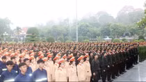Khối diễu binh, diễu hành CAND viếng Nghĩa trang Liệt sĩ A1