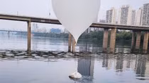 Hàn Quốc phát hiện bóng bay rác của Triều Tiên gần văn phòng Tổng thống