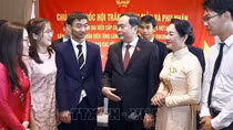 Chủ tịch Quốc hội Trần Thanh Mẫn và Phu nhân gặp gỡ cộng đồng người Việt Nam tại Nhật Bản