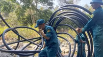 30% người dân thị trấn Đạ M’ri có nước máy trở lại