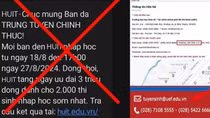 Tin nhắn nhập học đại học sớm nhận 3 triệu đồng là giả mạo