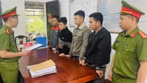 Chặt hàng chục cây rừng đem bán lấy tiền tiêu xài, 4 thanh niên bị khởi tố