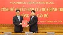 Thứ trưởng Bộ Công an Nguyễn Duy Ngọc được phân công giữ chức Chánh Văn phòng Trung ương Đảng