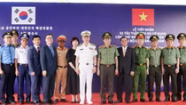 Bộ Công an tiếp nhận 2 tàu tuần tra do Cơ quan Cảnh sát biển Hàn Quốc viện trợ