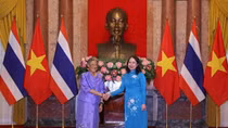 Phó Chủ tịch nước Võ Thị Ánh Xuân tiếp Công chúa Thái Lan Maha Chakri Sirindhorn