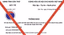 Giám đốc Sở Y tế Cần Thơ bị mạo chữ ký trong công văn “hù dọa” các cơ sở kinh doanh thực phẩm