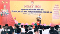 Tổng Bí thư Tô Lâm dự Ngày hội Đại đoàn kết toàn dân tộc tại ấp Mũi của Cà Mau