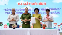 Quận Ba Đình ra mắt mô hình “Cổng trường an toàn giao thông”