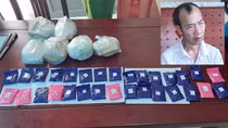 Con nghiện 2 tiền án vận chuyển 6 bánh heroin cùng hàng nghìn viên ma túy