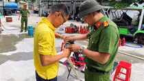 Công an phố cổ Hội An huấn luyện nghiệp vụ cho lực lượng PCCC cơ sở