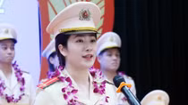 Trung uý Công an Hà Tĩnh tham dự Liên hoan thanh niên thế giới tại Nga