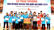 Đoàn thể thao CAND giành giải Ba toàn đoàn Giải vô địch trẻ Wushu toàn quốc năm 2024