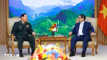 Thủ tướng Phạm Minh Chính tiếp Phó Chủ tịch Quân ủy Trung Quốc Trương Hựu Hiệp