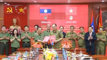 Đảm bảo hợp tác đào tạo quốc tế giữa Đại học ANND và Học viện ANND Lào