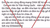 Thêm thông tin cháu trai 9 tuổi mất tích gây xôn xao dư luận