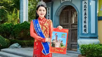 Hoa hậu Du lịch Bản sắc Việt Nam 2024 rạng ngời trong bộ ảnh lịch của Nhà xuất bản CAND