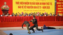 Công an Thái Bình ra quân bảo đảm ANTT, bảo vệ Tết Nguyên đán Ất Tỵ