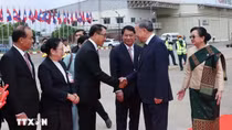 Chủ tịch nước Tô Lâm bắt đầu chuyến thăm cấp Nhà nước tới CHDCND Lào