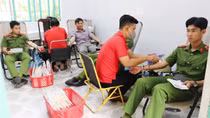 250 cán bộ, chiến sĩ Công an tỉnh Sóc Trăng tham gia hiến máu