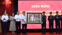 Đoàn đại biểu cán bộ quy hoạch Ủy viên Trung ương Đảng khóa XIV tham quan thực tế tại Bộ Tư lệnh CSCĐ