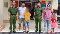 Công an xã đã tìm thấy cháu bé bỏ nhà đi lang thang