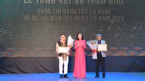 Trao giải Cuộc thi sáng tác ca khúc về đề tài dân tộc thiểu số năm 2024