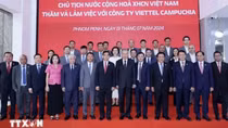 Chủ tịch nước Tô Lâm thăm và làm việc tại Công ty viễn thông Metfone