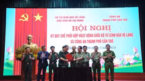 Bộ Tư lệnh Bảo vệ Lăng Chủ tịch Hồ Chí Minh và Công an TP Cần Thơ ký kết quy chế phối hợp