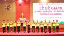 Bế giảng Lớp tập huấn công tác tuyên truyền miệng trong CAND năm 2024