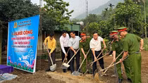 Công an huyện Tân Kỳ khởi công xây dựng nhà ở cho hộ nghèo có hoàn cảnh khó khăn