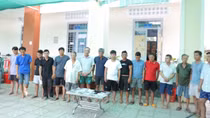 Phá trường gà qua mạng, đặt cược trực tiếp từ Campuchia, tạm giữ 11 đối tượng