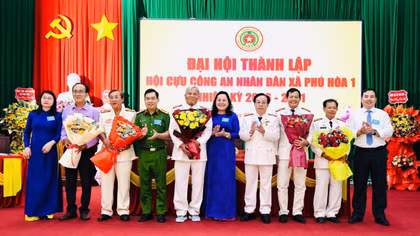 Các xã, phường phía Đông Đắk Lắk hoàn thành tổ chức Đại hội Hội Cựu CAND