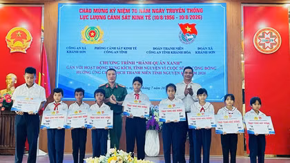 Tuổi trẻ Công an Khánh Hòa khởi động chương trình “Hành quân xanh”