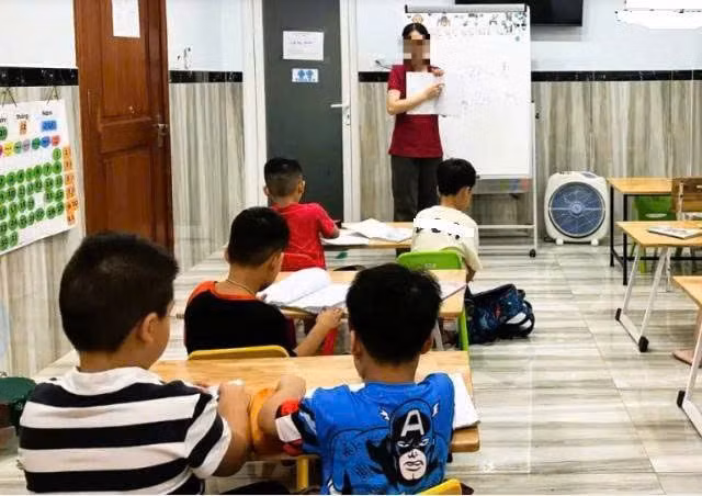 Lớp học của trẻ em bị hội chứng tự kỷ tại một cơ sở