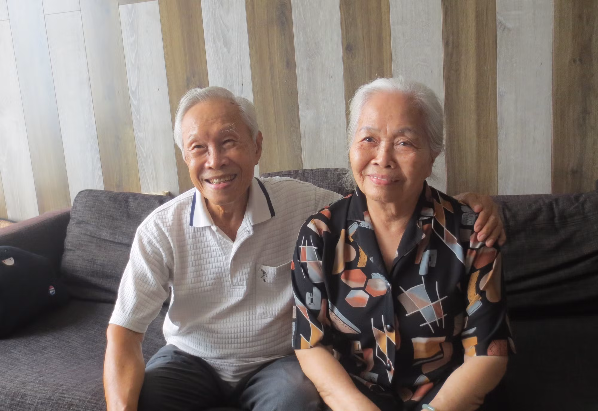 Ông Trương Thanh Danh và bà Lê Tú Cẩm với hạnh phúc tuổi già