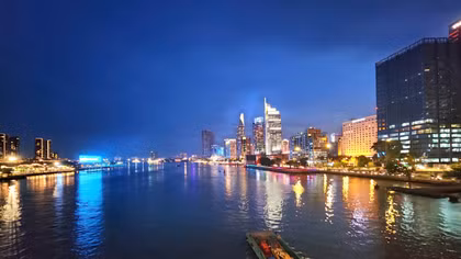 Một góc trung tâm TP Hồ Chí Minh về đêm.