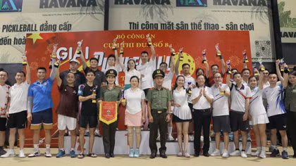 Sôi nổi Giải Pickleball của Cụm thi đua số 8 năm 2026