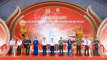 Khánh thành Khu lưu niệm Anh hùng liệt sĩ Công an nhân dân Bùi Thị Cúc