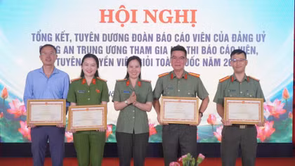 Báo cáo viên Công an nhân dân ghi dấu ấn tại hội thi toàn quốc năm 2026