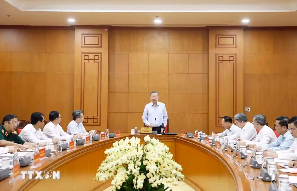 Tổng Bí thư, Chủ tịch nước Tô Lâm phát biểu. (Ảnh: Thống Nhất/TTXVN)