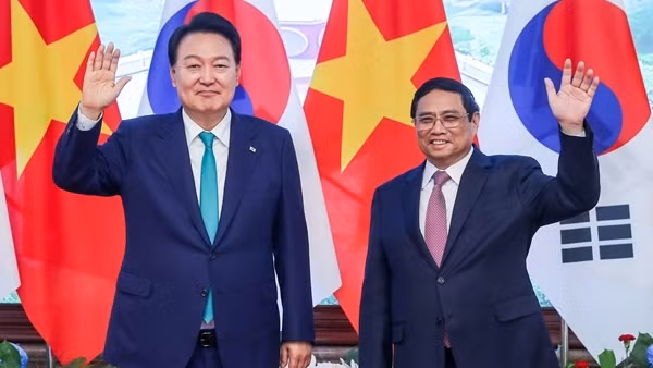 Thủ tướng Phạm Minh Chính hội kiến Tổng thống Hàn Quốc Yoon Suk Yeol
