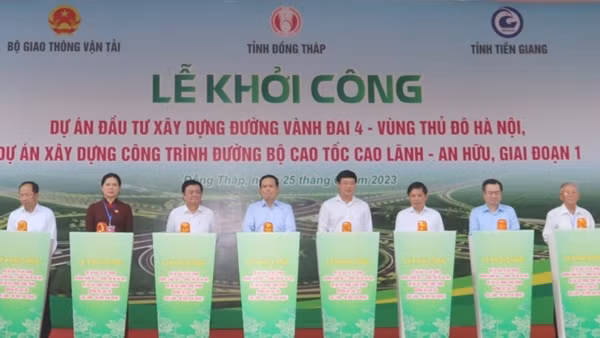 Khởi công dự án đường bộ cao tốc Cao Lãnh – An Hữu