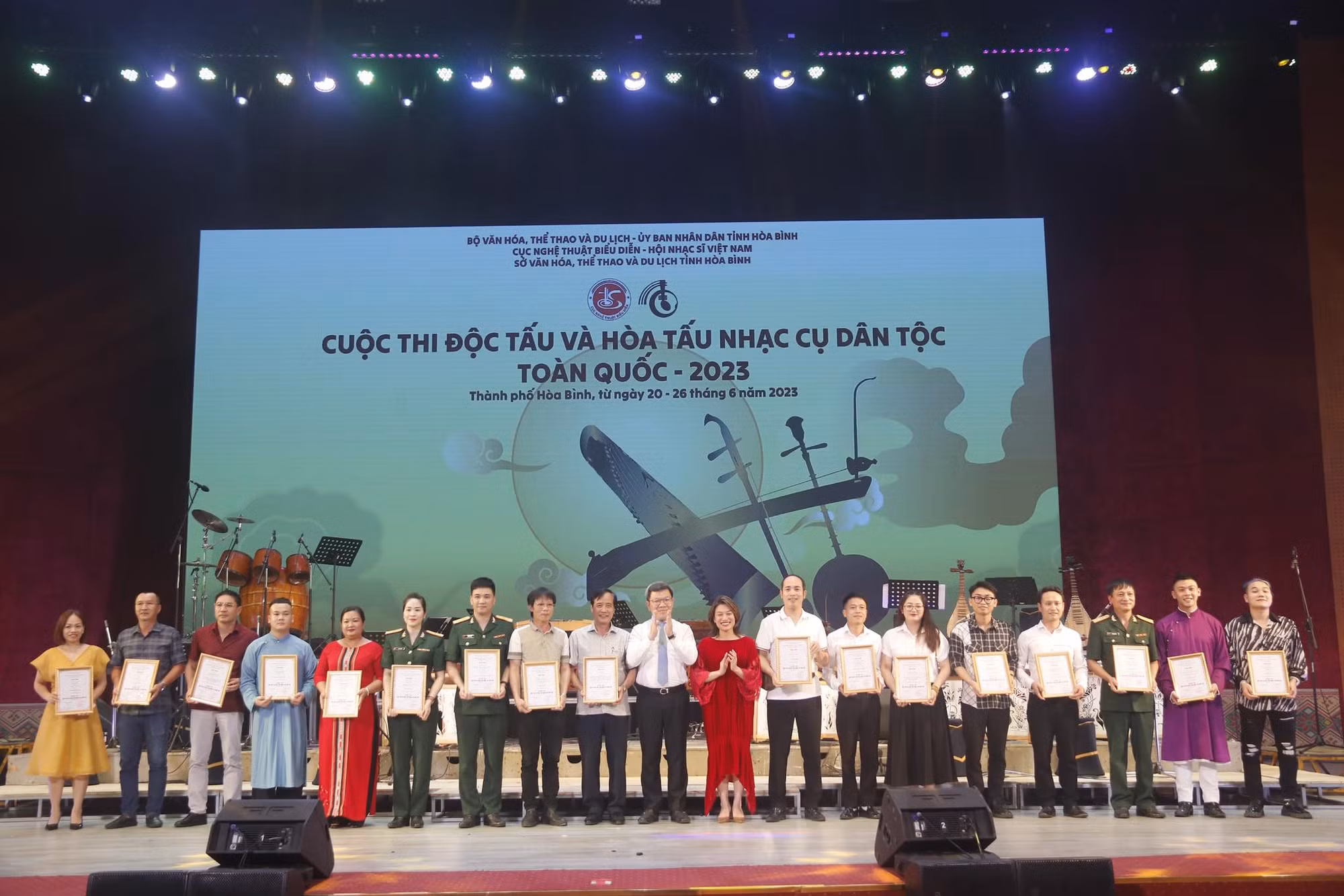 30 tiết mục đạt giải Nhất cuộc thi Hòa tấu và độc tấu nhạc cụ dân tộc toàn quốc 2023 -0