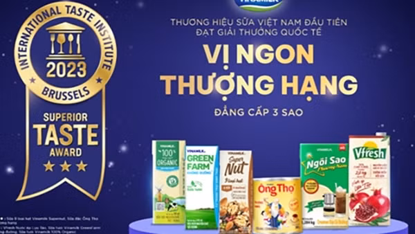 Lần đầu tiên các sản phẩm sữa Việt Nam nhận được “3 sao” cho vị ngon