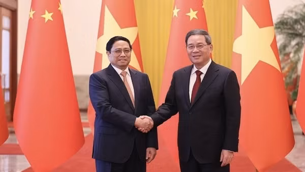 Thủ tướng&nbsp;Trung&nbsp;Quốc&nbsp;Lý Cường chủ trì Lễ đón Thủ tướng Phạm Minh Chính thăm chính thức Trung Quốc