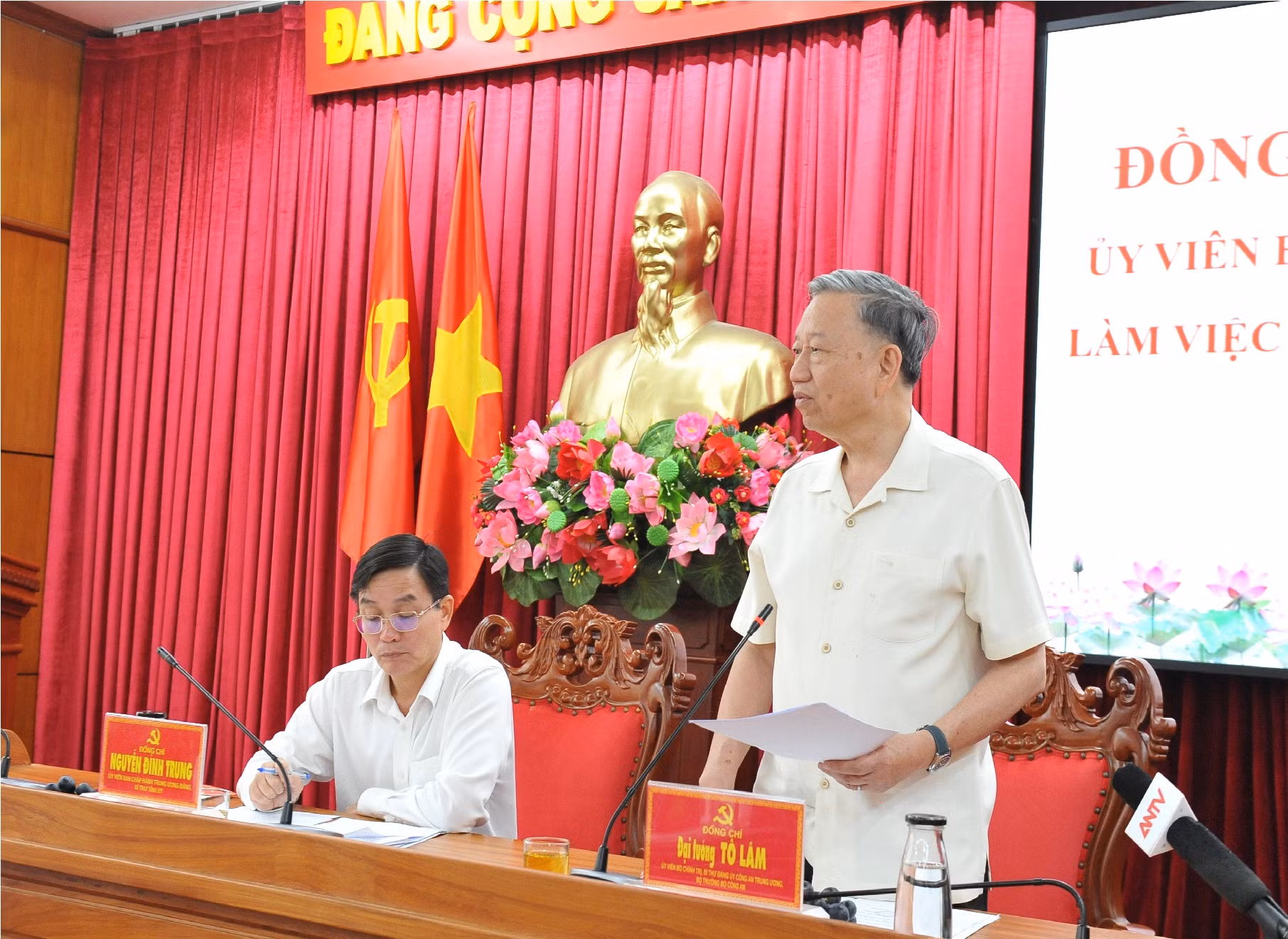 Bộ trưởng Tô Lâm làm việc với Ban thường vụ Tỉnh uỷ Đắk Lắk -0