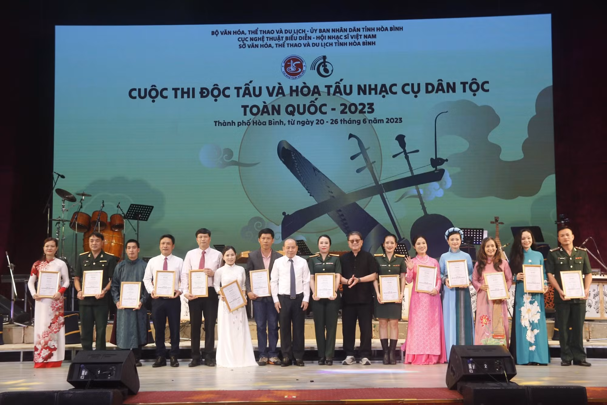 30 tiết mục đạt giải Nhất cuộc thi Hòa tấu và độc tấu nhạc cụ dân tộc toàn quốc 2023 -0