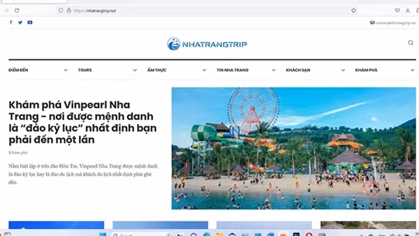 Cục Phát thanh, truyền hình và thông tin điện tử đề nghị xử lý chặn website vi phạm nhatrangtrip.net